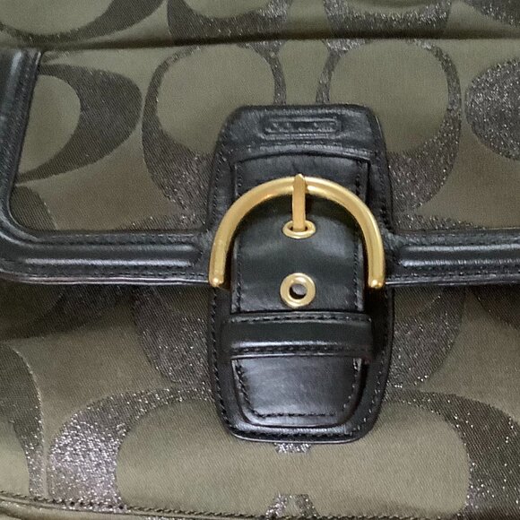 Coach Campbell Signature Metallic Hobo - Picture 10 of 12